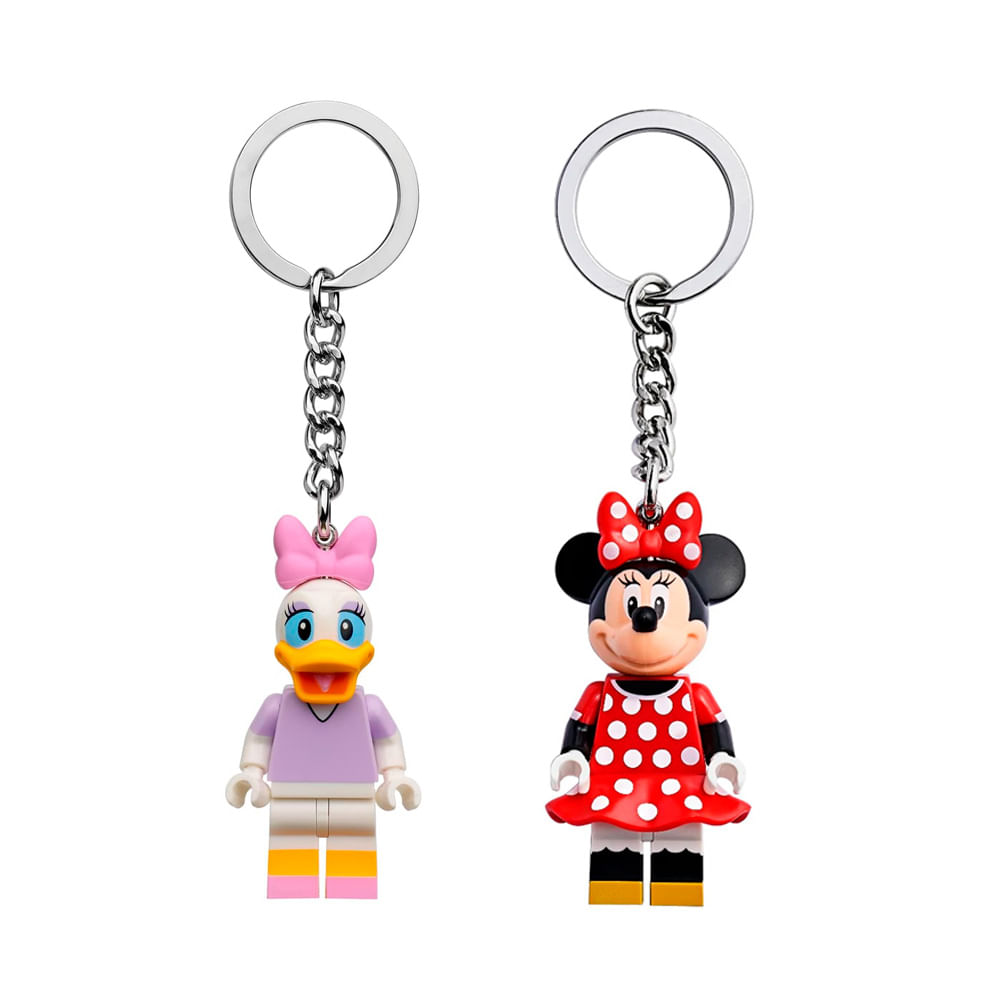 LEGO Disney Daisy Duck Minnie Mouse Keychain Set