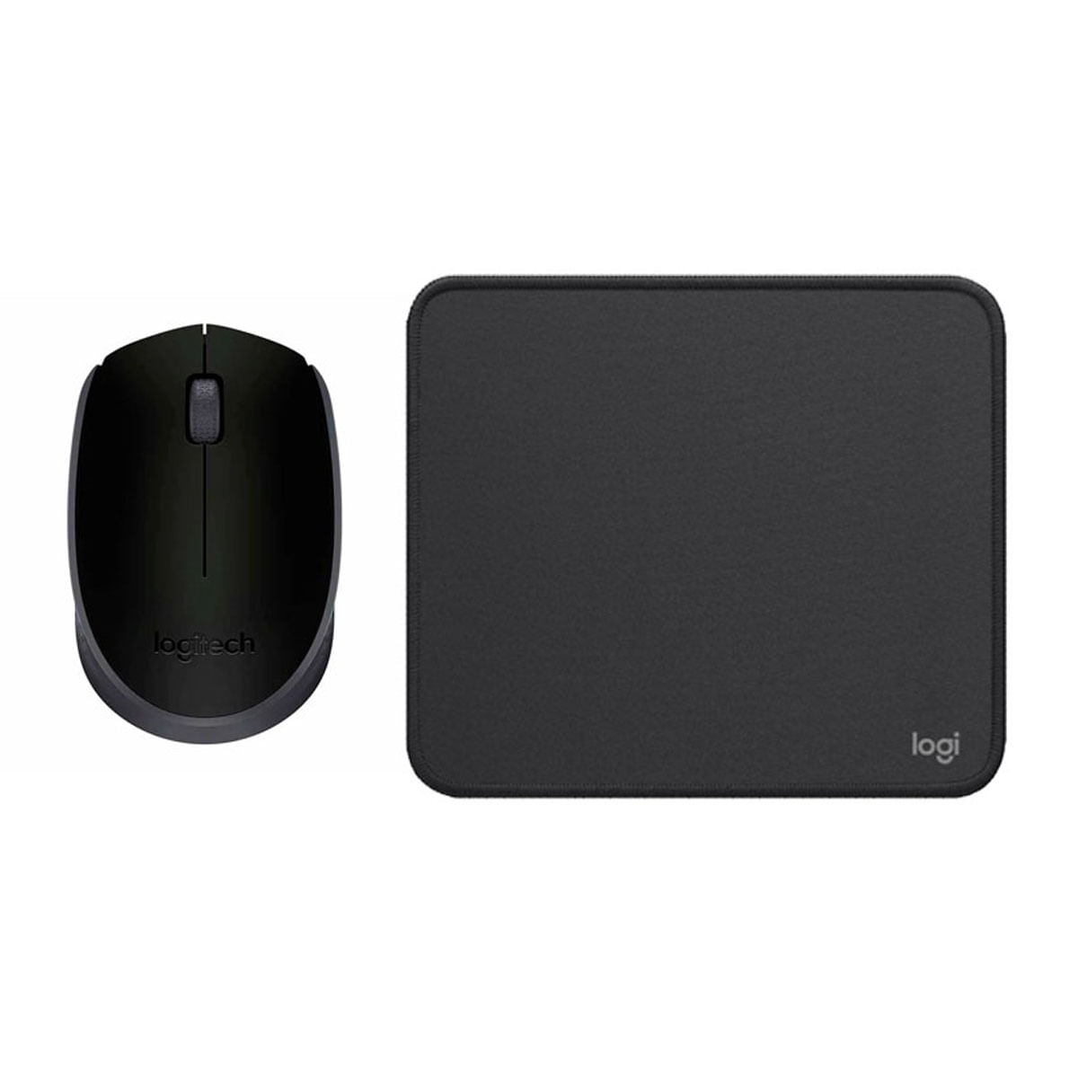 COMBO LOGITECH MOUSE M170 NEGRO PAD MOUSE 200x230 NEGRO