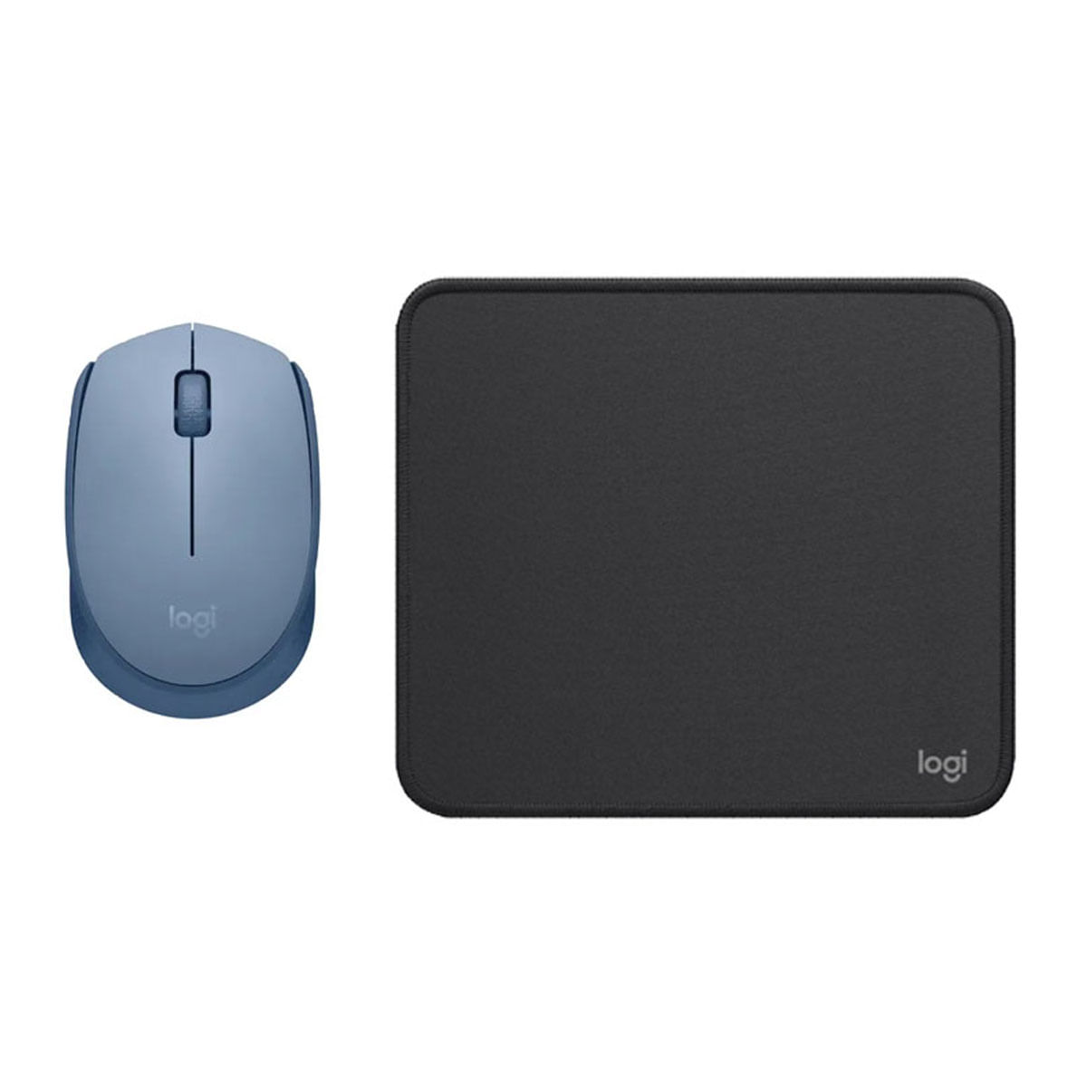 COMBO LOGITECH MOUSE M170 AZUL PAD MOUSE NEGRO