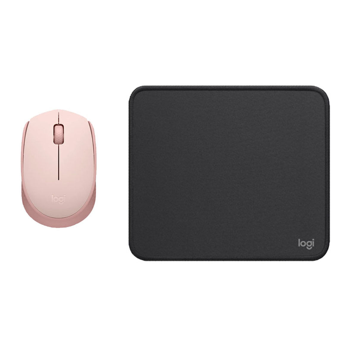COMBO LOGITECH MOUSE M170 ROSADO PAD MOUSE NEGRO