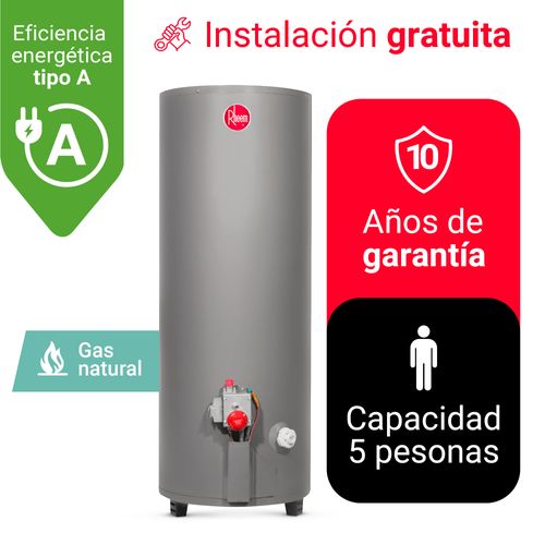 TERMOTANQUE 152L RHEEM GAS NATURAL (GN)