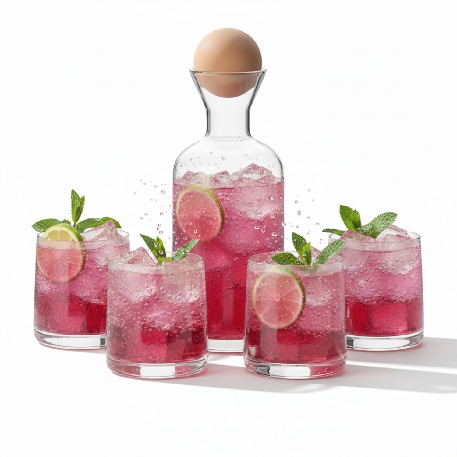 Set 7 Piezas - Jarra Y Vasos De Diseño Moderno Francis