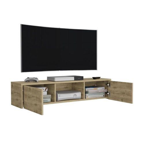 Panel TV 65" Gleid 2 Puertas Macadamia Tuhome