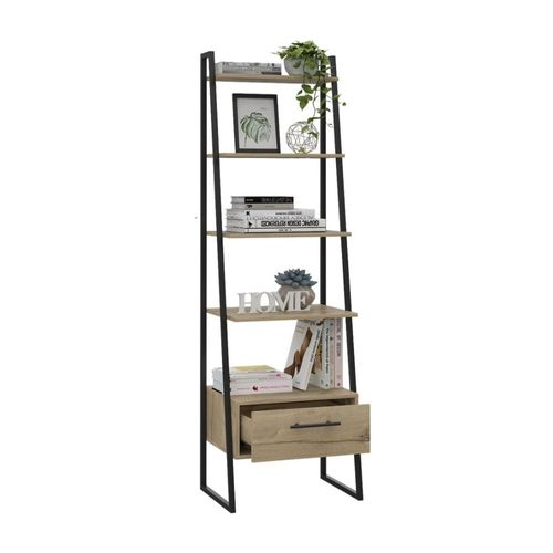 Biblioteca Escalera Magnum 1 Cajón Duna Tuhome