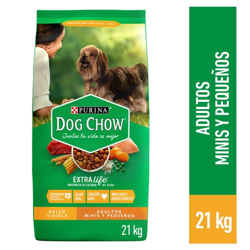 ALIMENTO DE PERRO DOG CHOW ADULTOS MINIS Y PEQUEÑOS 21KG