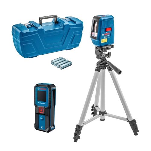 Medidor Láser Bosch Glm 30-23 + Nivelox Gll 3x