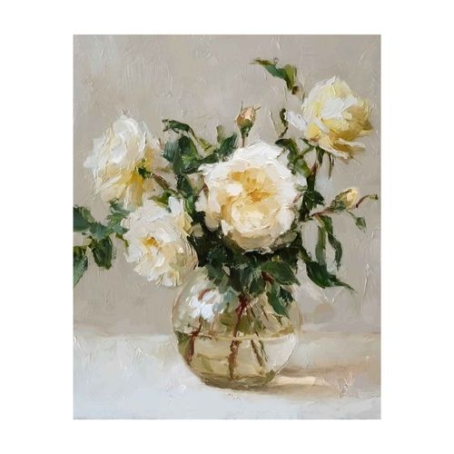 Cuadro Canvas Florero Transparente 40x50cm Orange