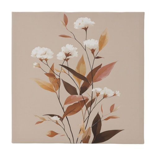 Cuadro Canvas Flores Blancas 2 30x30cm Orange