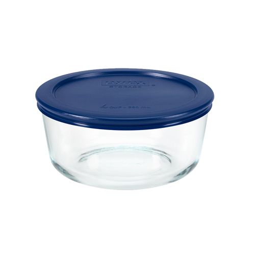 Bowl Redondo Pyrex 950ml con tapa plastica - Sku24116