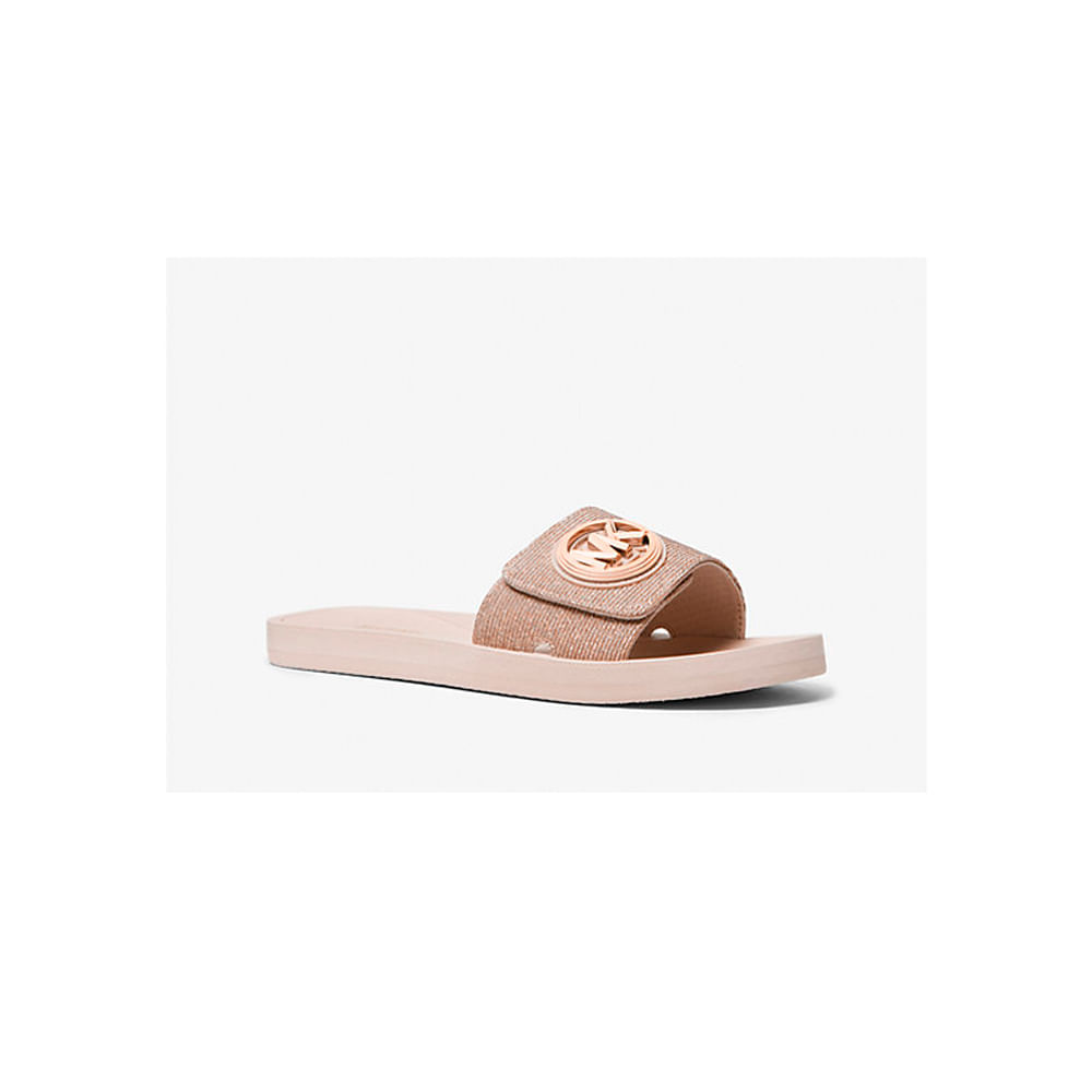 Sandalia Michael Kors Dama MK Charm Rose Gold Talla 6