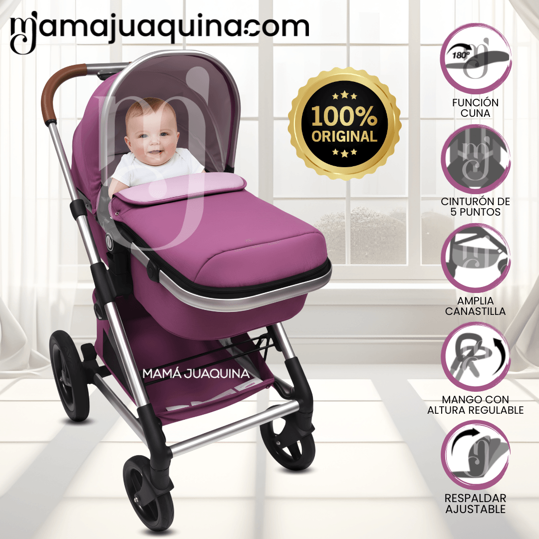 Coche Moisés Travel System «PRAIA» Edición Limitada Morado