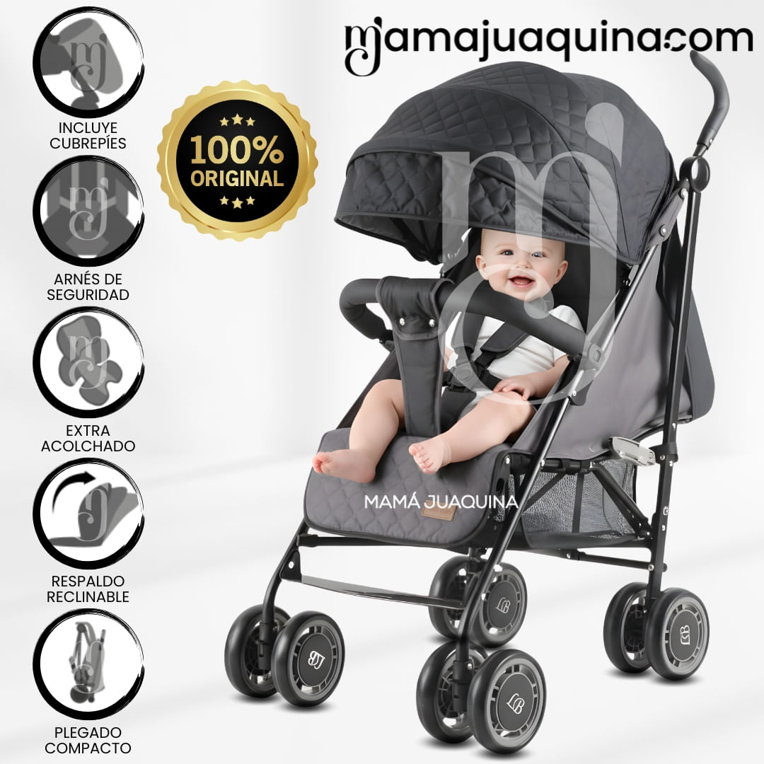 Coche Bastón Deportivo «POLONIA II» Negro