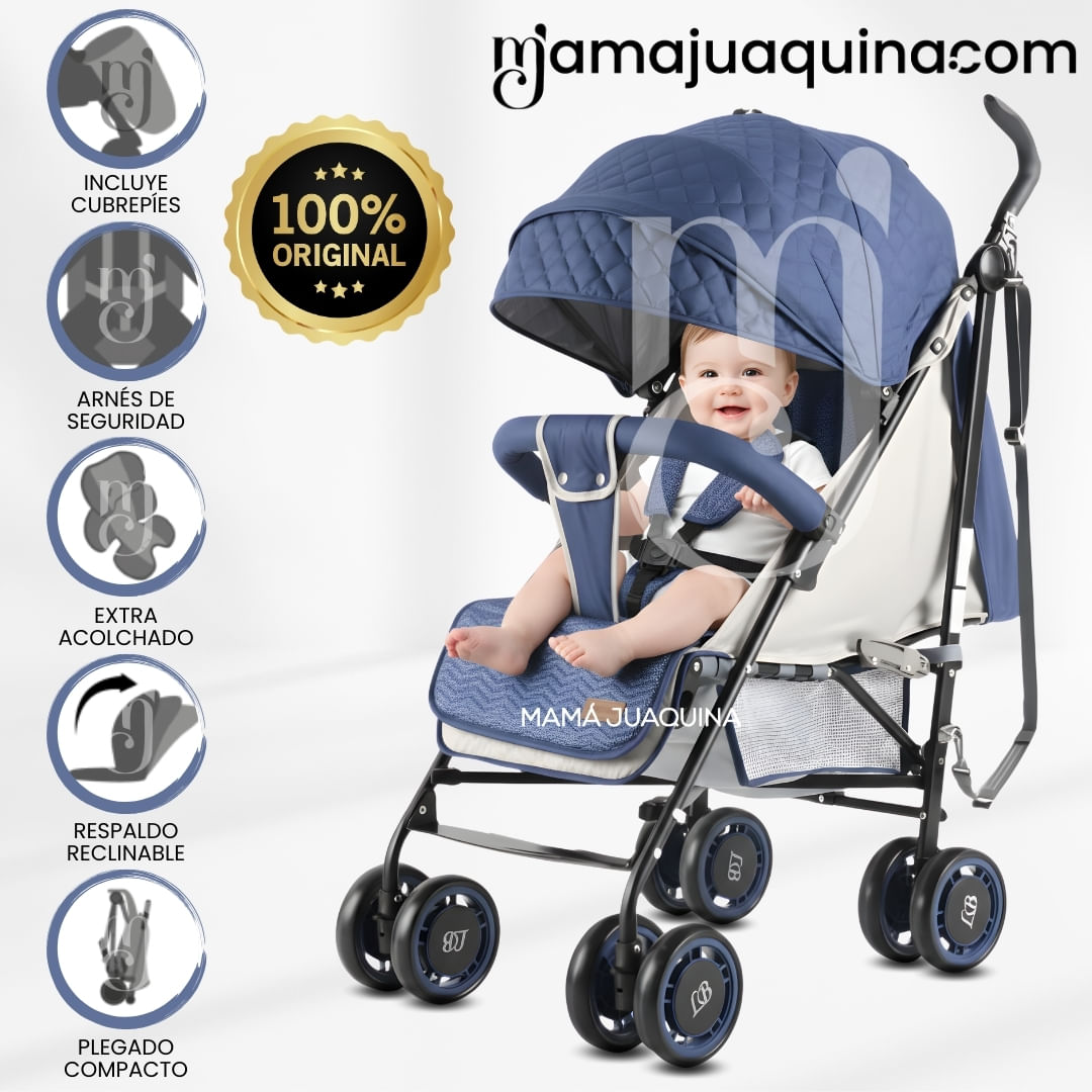 Coche Bastón Deportivo «POLONIA II» Azul