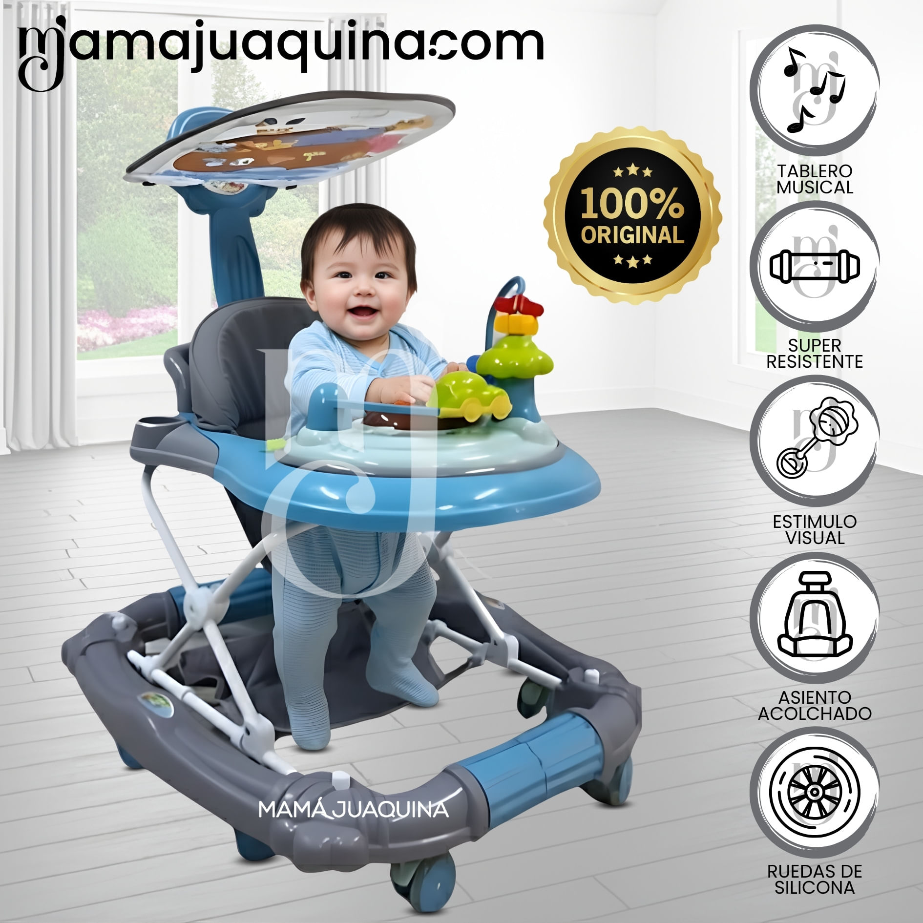 Andador Para Bebé «FIRST WALK» Gris