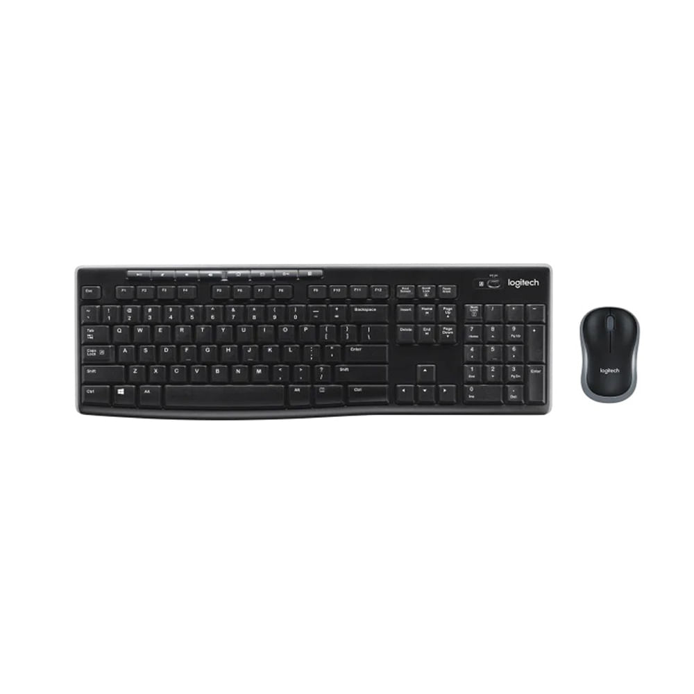 Teclado + Mouse Logitech Mk270 Wireless Usb Black