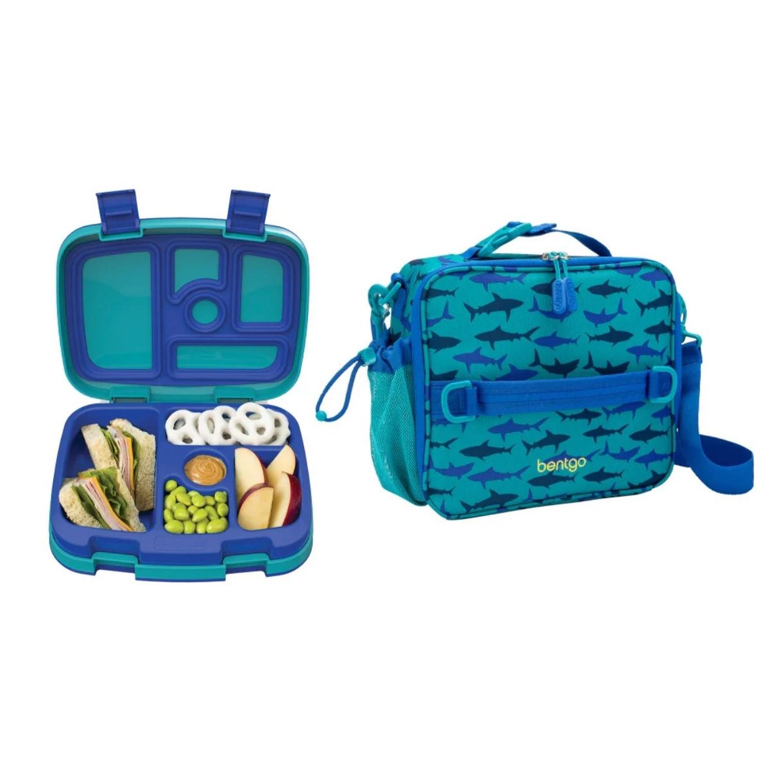 Set Lonchera y Porta Lonchera Bentgo Kids - Tiburones
