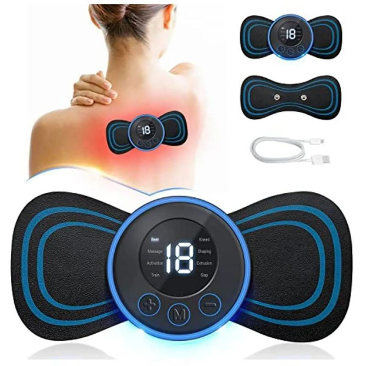 Mini Masajeador Tronificar Muscular Recargable