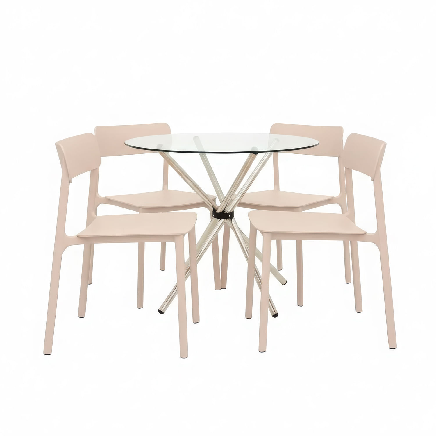 Juego De Comedor Vittoria Café 4 Asientos Ofideas