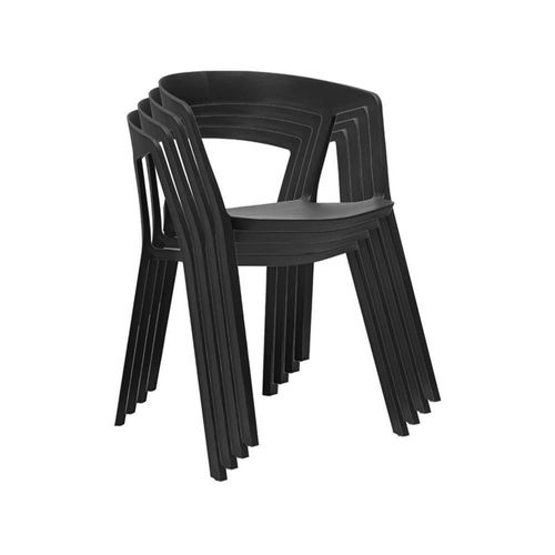 Pack De 4 Sillas Alice Negro - Ziyaz