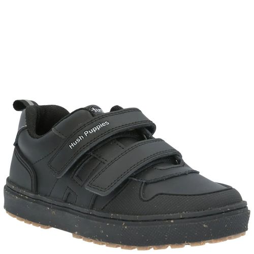 Zapatilla Para Niño Cuero Oliver Negro Hush Puppies