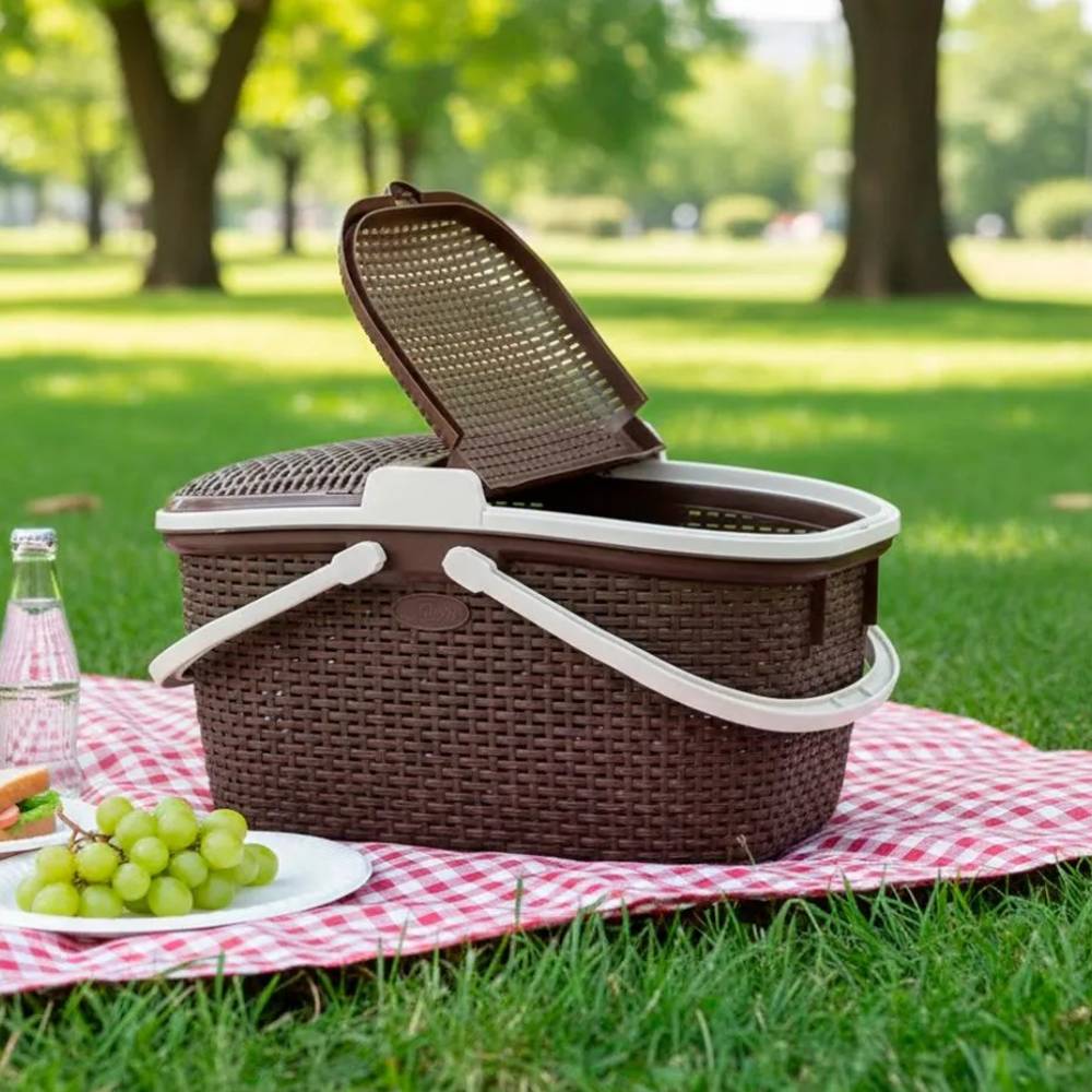 Canasta de Plástico Tavarua Ratan - OFERTA