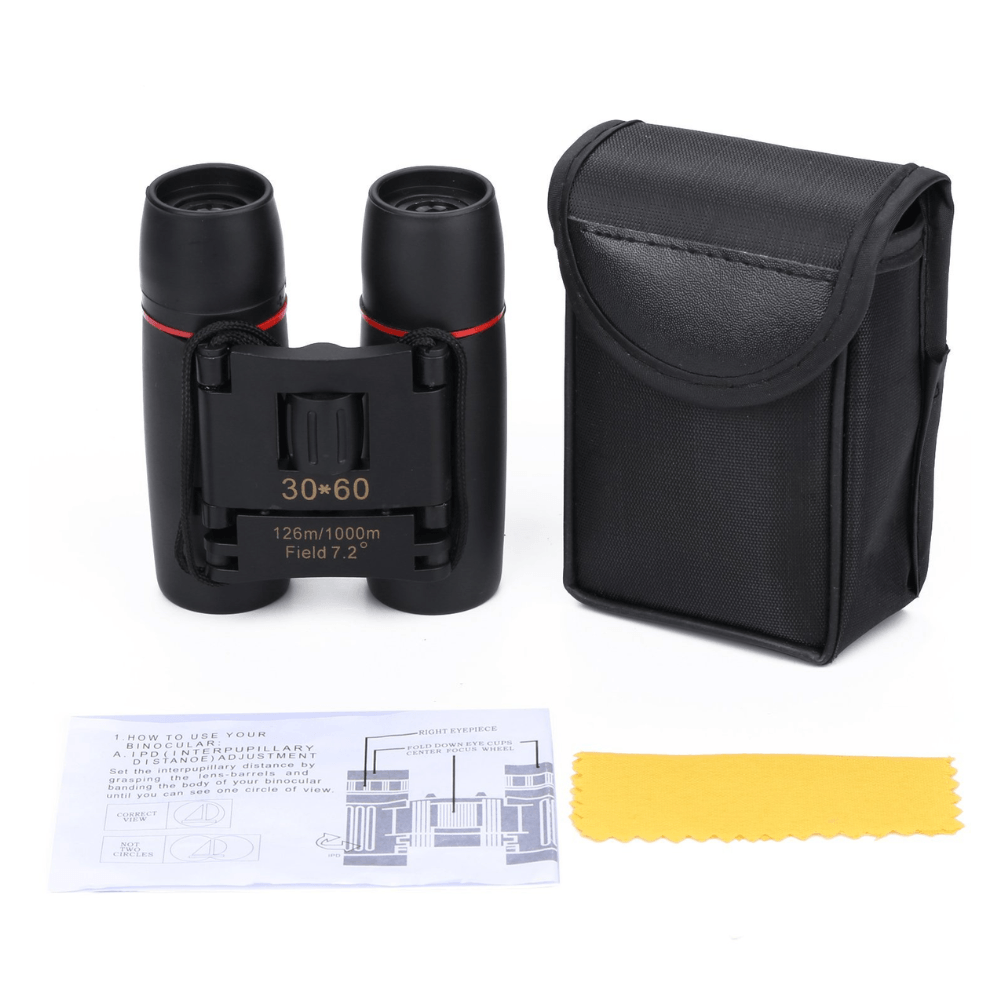 Binoculares Plegables 30x60 Largo Alcance Compacto Camping  Galileo