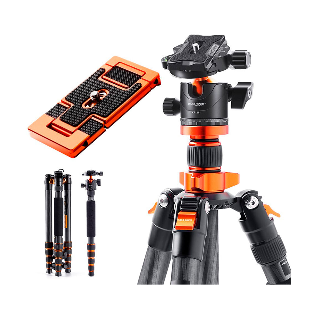 Trípode Monopie K&F Concept D255C4 – Fibra de carbono (Old SA255C1)