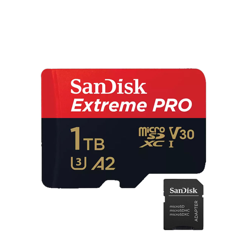Memoria Micro SD Sandisk 1TB - R200mb - W140mb - Extreme Pro - Fotobuy Store (Incluye Adaptador SD)