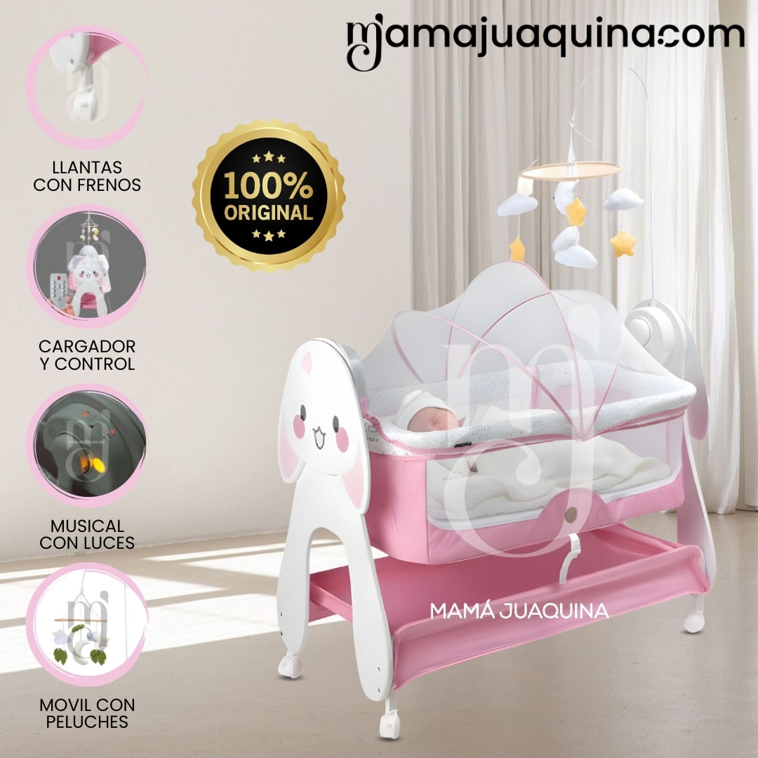 Cuna Colecho para Bebé «SEREN» Edición Limitada Rosa