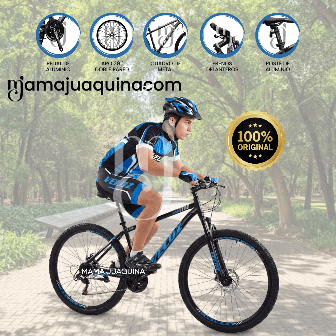 Bicicleta Montañera Deportiva Aro 29 «Roma MTB II» Azul