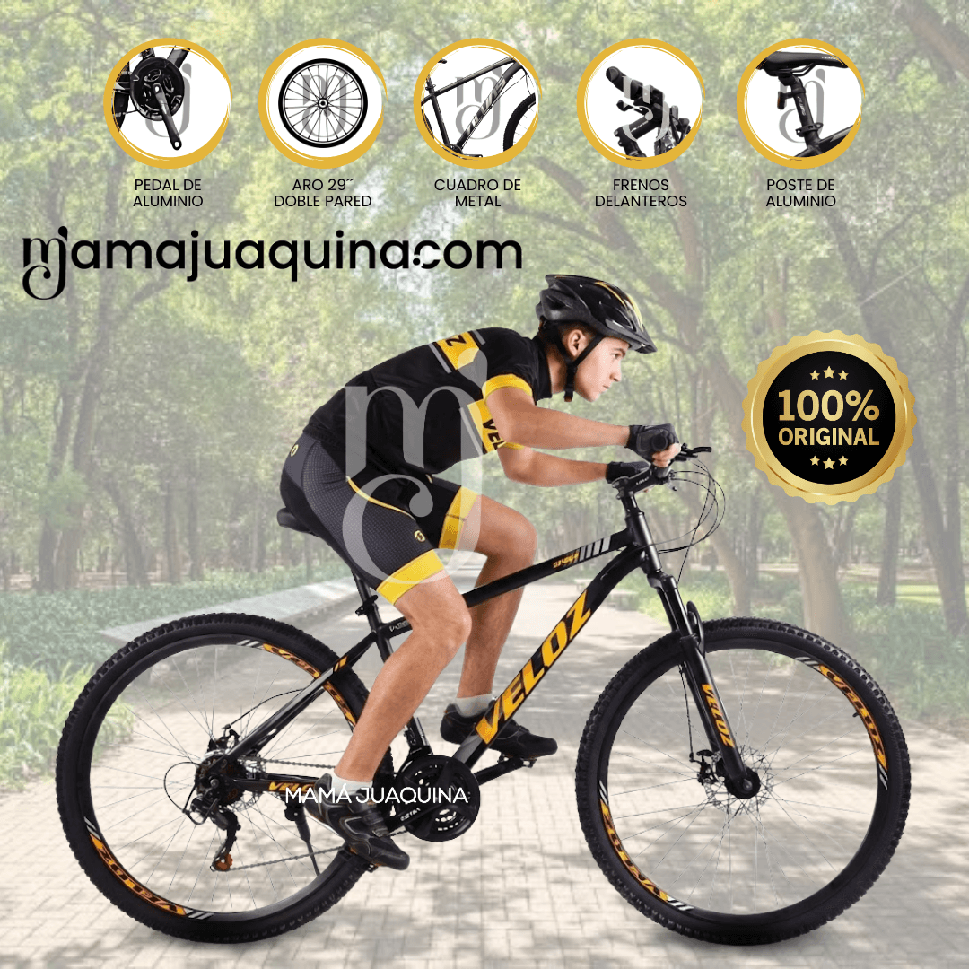 Bicicleta Montañera Deportiva Aro 29 «Roma MTB II» Amarillo
