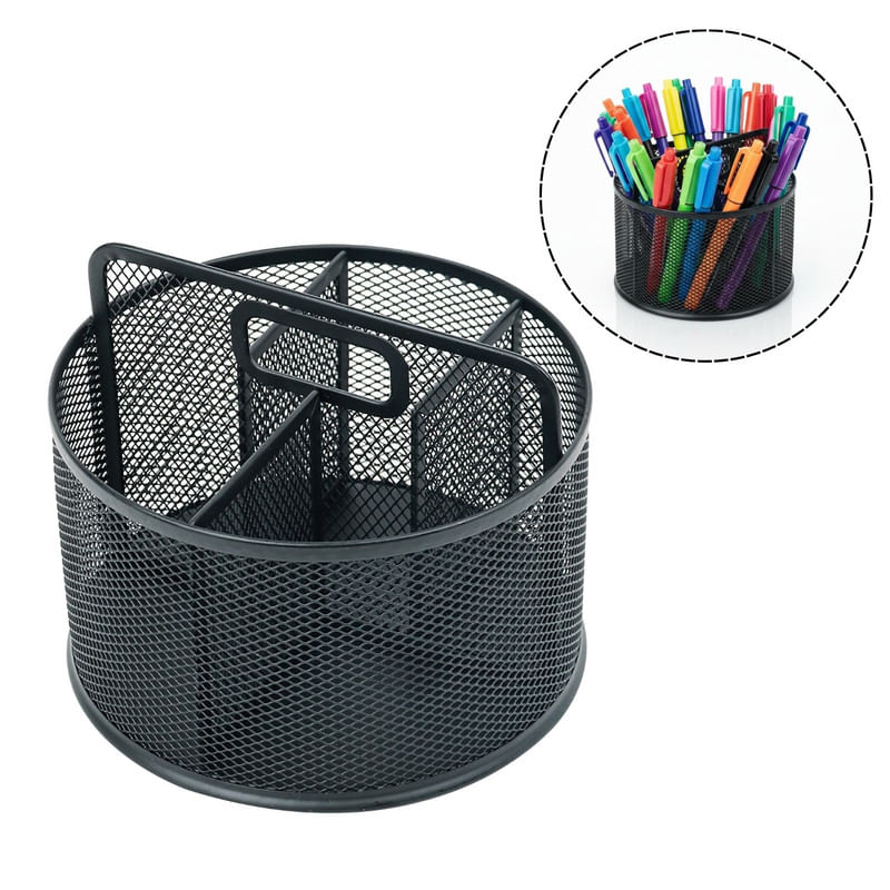 Organizador de Escritorio Rotativo 5 Compartimentos