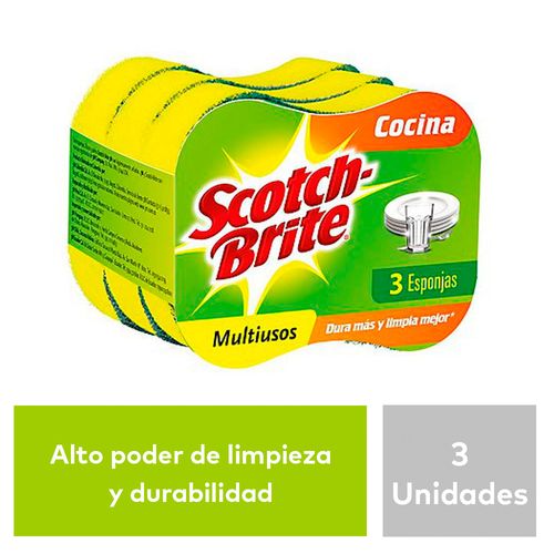 Esponja Scotch Brite 2en1 x3