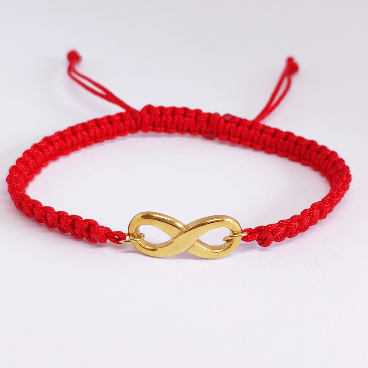 Pulsera infinito Louisiana Dinelli dorada tejida