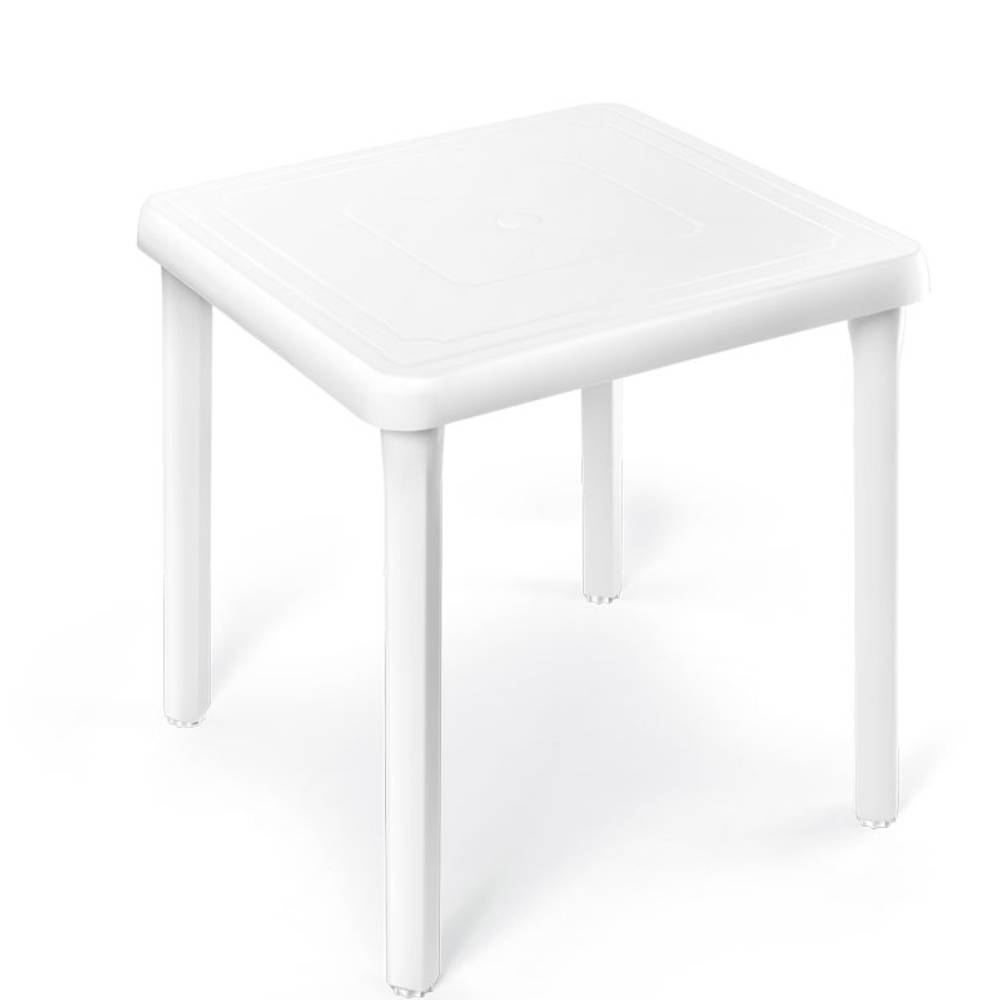 Mesa Cuadrada Inka Blanca 74×73 cm - MEGA IMPORT