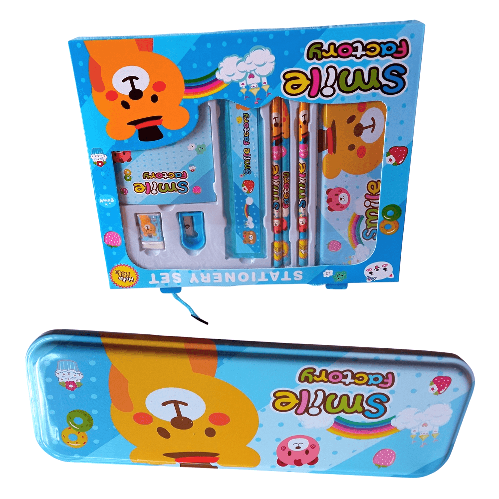 Juego de Una cartuchera lápices borrador y otros útiles escolares - NIÑOS