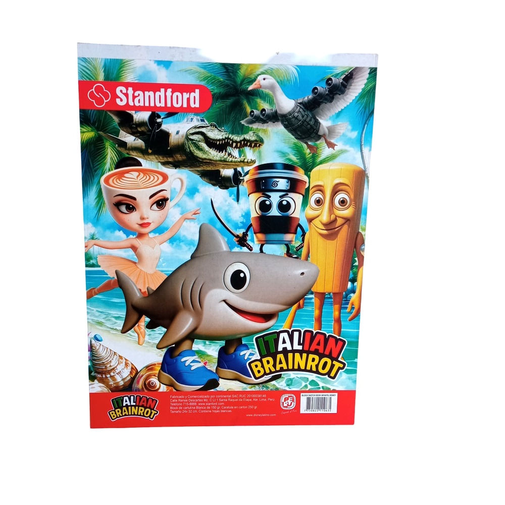 Cuaderno para dibujar Papel blanco de 20 hojas