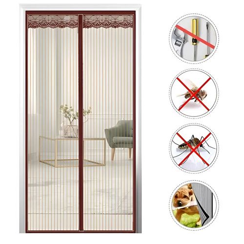 Cortina 90cm x 200cm antimosquitos - Marron