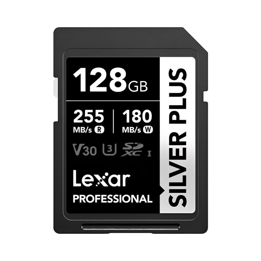 Memoria SD Lexar Professional 128GB SILVER PLUS - R:255mb - W:180mb