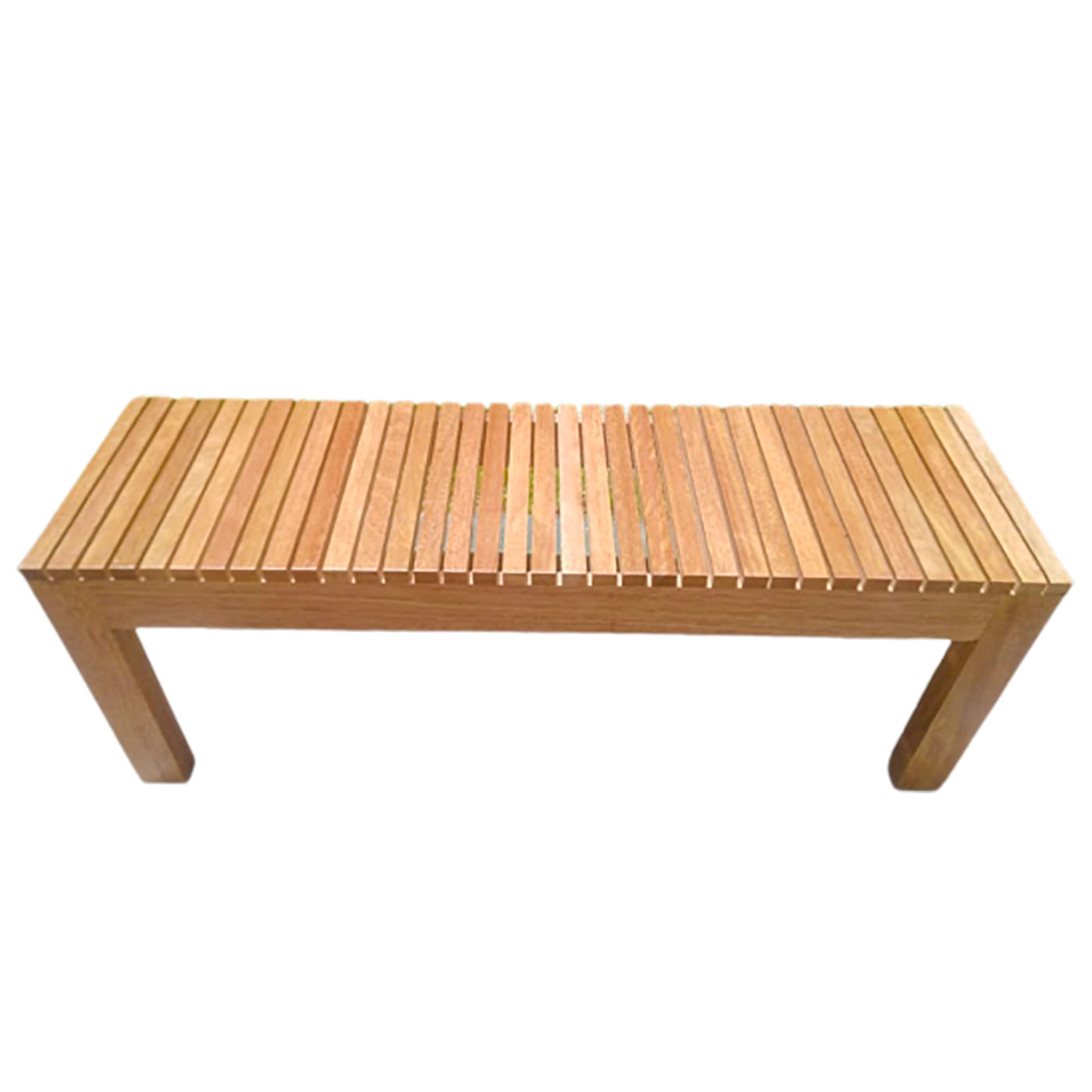 Banca Largo Silla Terraza Terracota En Madera Natural 120 cm de largo