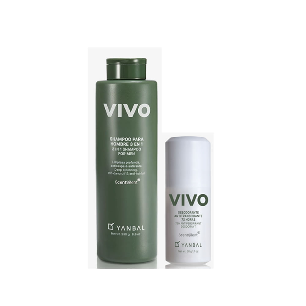 Set Vivo Shampoo Triple Acción + Desodorante Yanbal