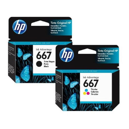 Tinta hp 667 Original Negro + Color 2375 2775 2776 2375