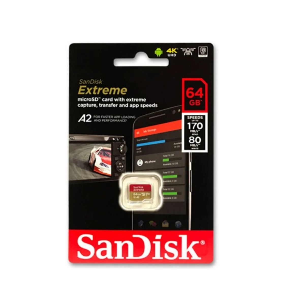 Sandisk Extreme A1 Micro SD 64GB 170MB/s