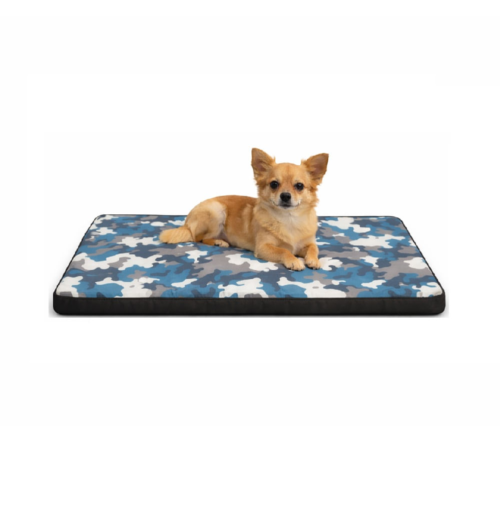 Cama colchoneta básica de verano para perro y gatos azul talla 0
