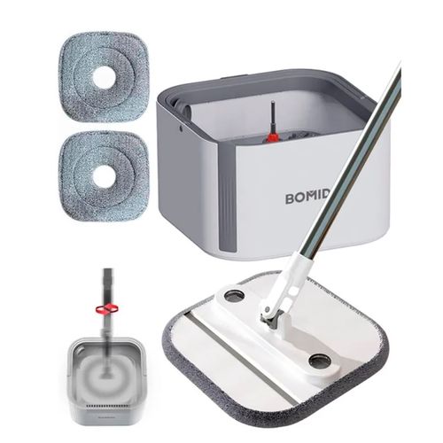 Trapeador Bomidi Giratorio Microfibra 3 en 1 M20 Blanco