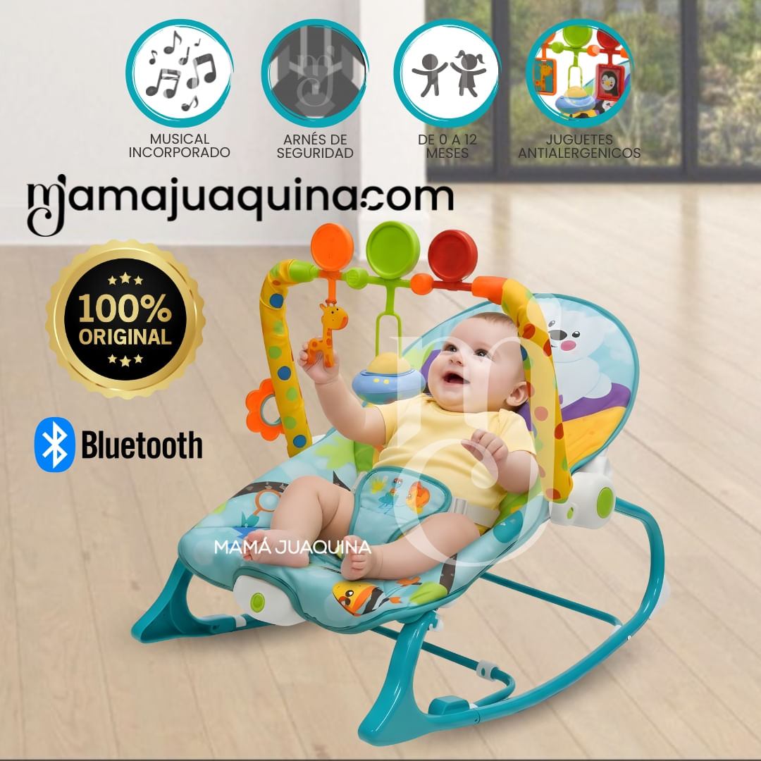 Silla Mecedora «SKIPPER» con Juguetes Didácticos Verde