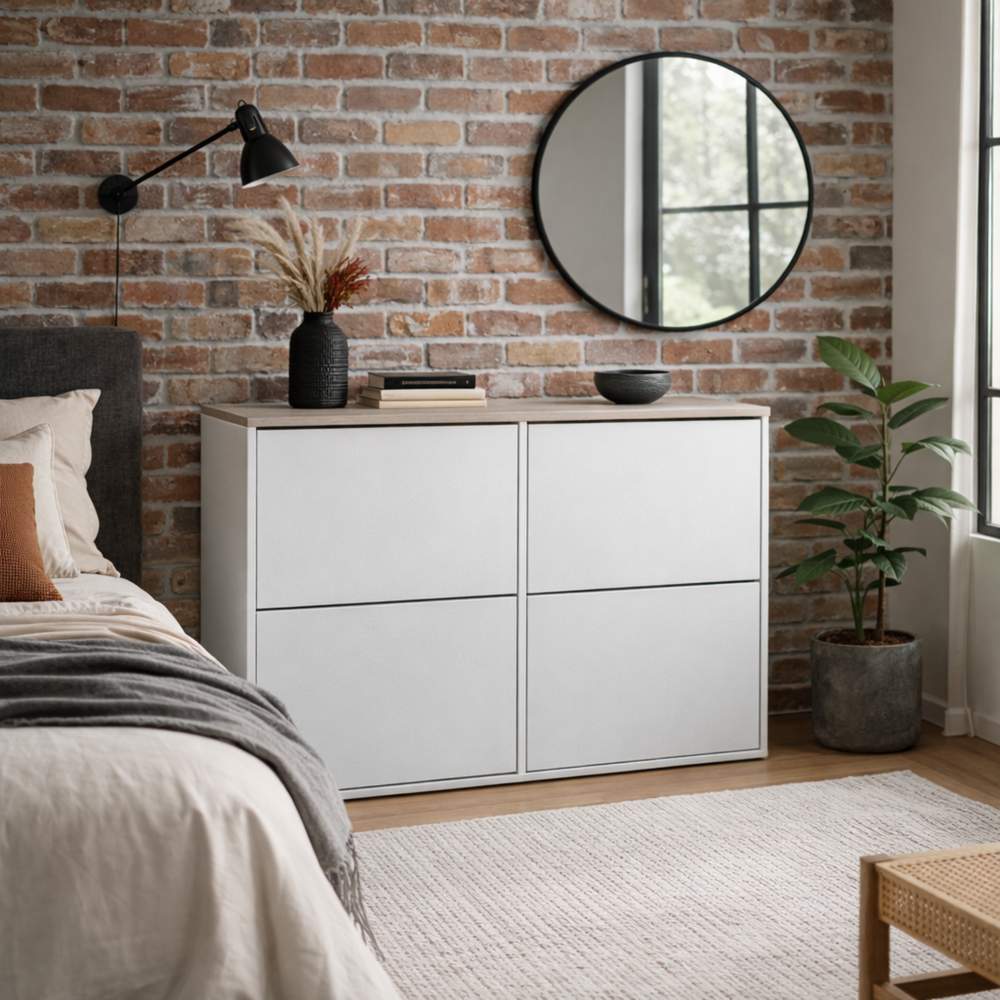 Zapatera Phill Color BlancoCeniza TU MESITA