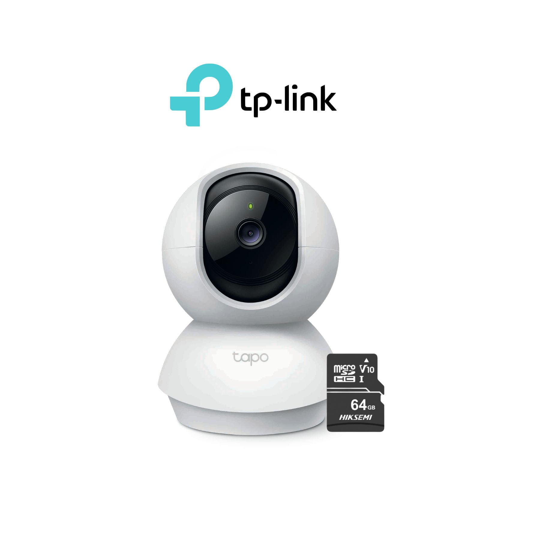 Cámara de Seguridad Wi-Fi 360º Tapo C200C + Micro SD64gb - Tplink