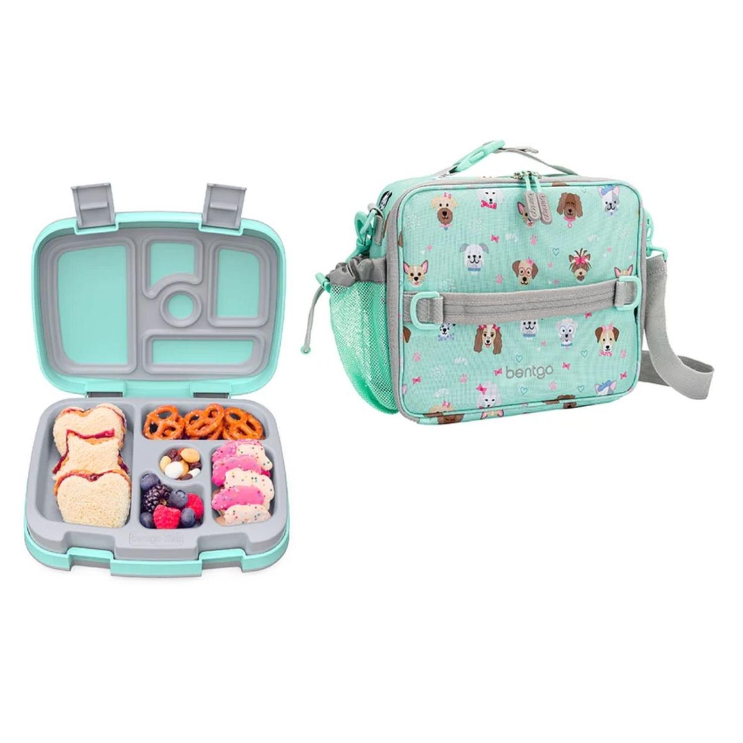 Set Lonchera y Porta Lonchera Bentgo Kids - Puppy Love
