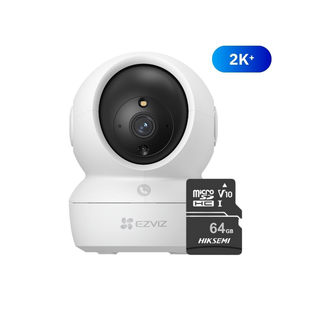 Cámara Inalámbrica Wifi 360º H6C 2K+ 4MP + Micro SD 64GB para interior hogar- Ezviz